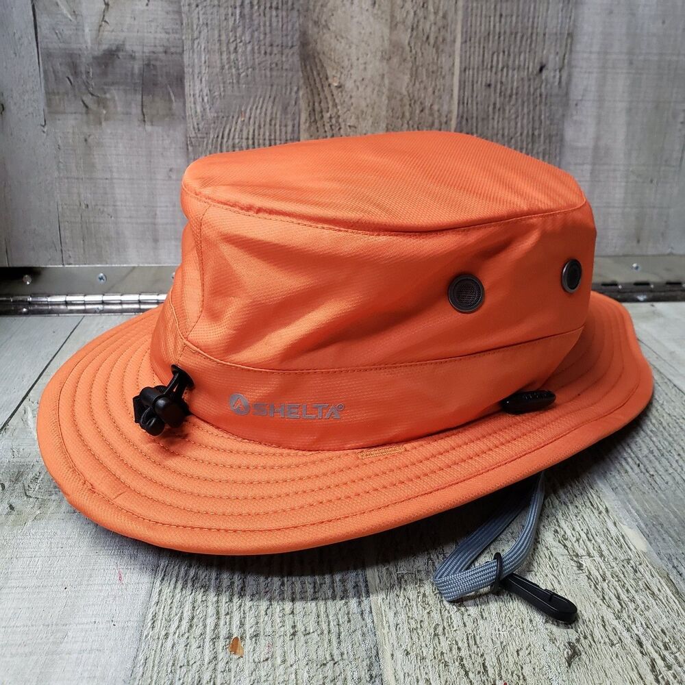 Shelta Osprey V2 XXL Sun Hat Orange Special Edition No Flop Slim Brim UPF 50+